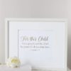 A white frame with a quote on it