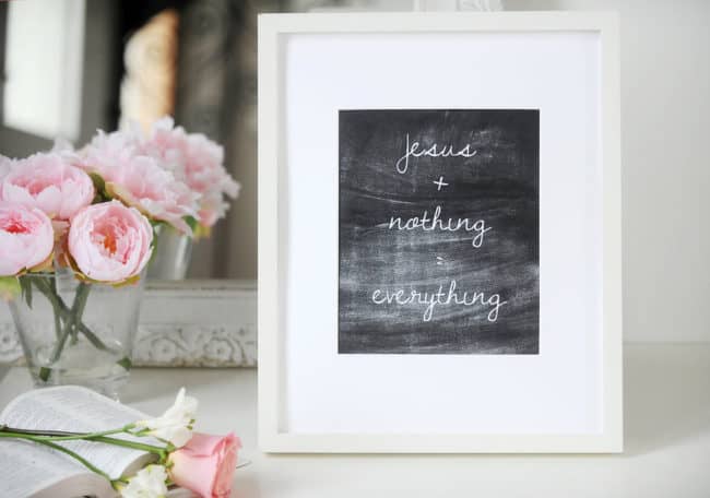 A picture frame with some writing on it